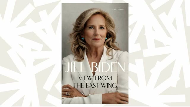 A photograph of Michelle Obama is displayed, illustrating Dr. Biden's admiration for her predecessor's grace and poise.