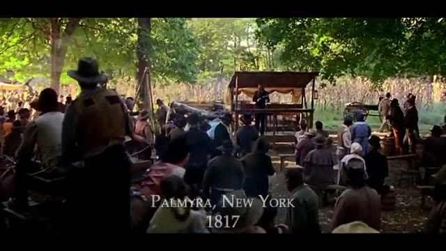 A map of upstate New York highlighting its role as a 'frothy religious environment' during the Second Great Awakening.