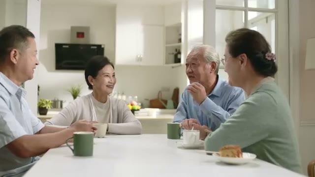 A visual representation of the '80/50 problem,' showing elderly parents supporting adult children.