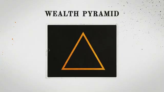 A graphic illustrates the wealth pyramid, depicting the top 0.1% at the very narrow peak.