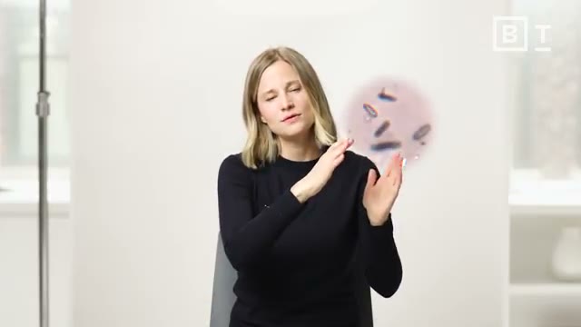 On-screen text displays the statistic: '1,400 out of quadrillions of bacteria are known pathogens,' underscoring the rarity of harmful microbes.